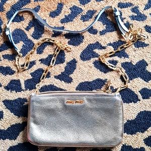 Miu Miu mini cross body Gold bag
